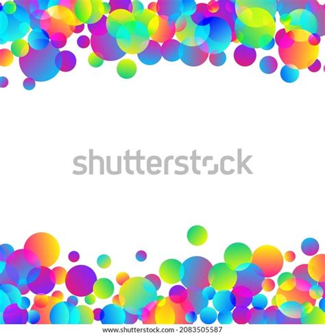 Rainbow Bubbles Vector Background Fun Abstract Stock Vector (Royalty ...