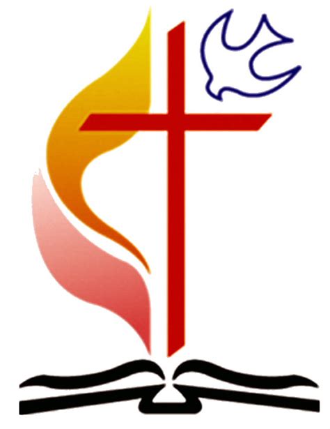 Free clipart methodist cross and flame