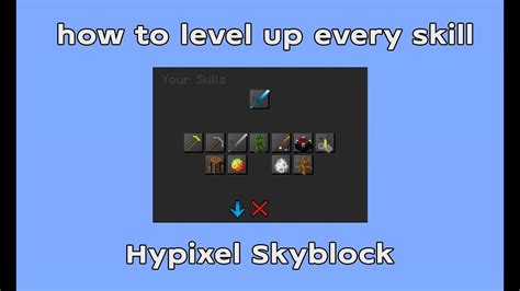 How To Level Up Every Skill In The Game Fast Hypixel Skyblock Youtube