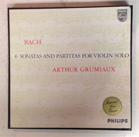 Popsike Bach Sonatas And Partitas For Violin Solo Arthur