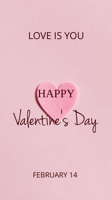 Valentines Day Instagram Story Template Postermywall