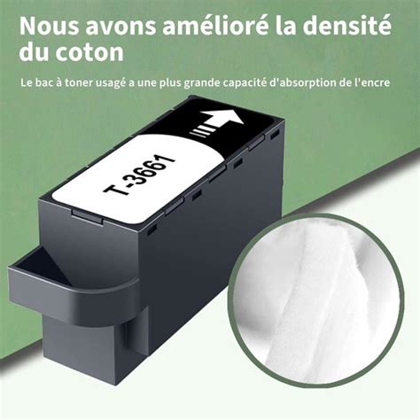 T3661 Boîte d entretien d encre Compatible pour Epson T3661 C13T366100