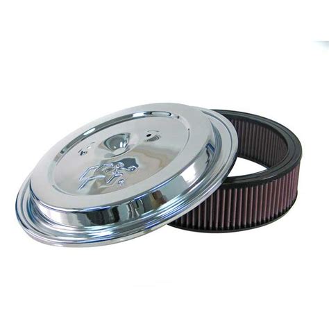 K N Chrome Lid Air Cleaner Top