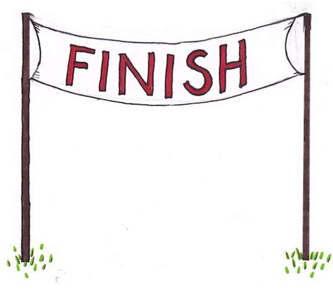 Race Finish Line Banner Clipart