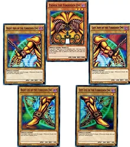 Yugioh Exodia El Prohibido Una Tarjeta Completa Set Yugi Cuotas Sin