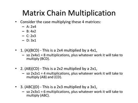 Matrix Chain Multiplication Ppt Download