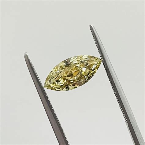 1 Pcs Diamant 1 60 Ct Markies Fancy Bruinachtig Geel Catawiki