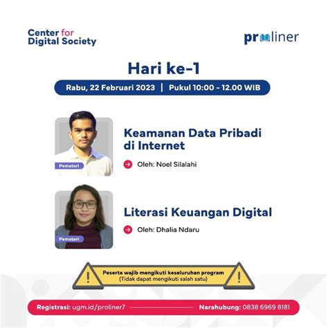 Informasi Program Literasi Digital Proliner Cfds Ugm Dikom Ugm