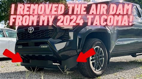 Toyota Tacoma Front Air Dam Removal Youtube