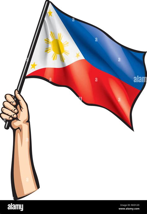 Philippine Flag Waving Sketch