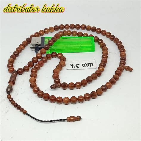 Jual Dqo44 SUPER MURAH Tasbih Kokka Kaukah 99 Bulat Polos 7 5