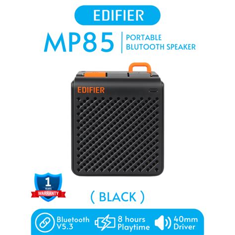 Edifier MP85 Portable Bluetooth Speaker Black Warranty 1 Years