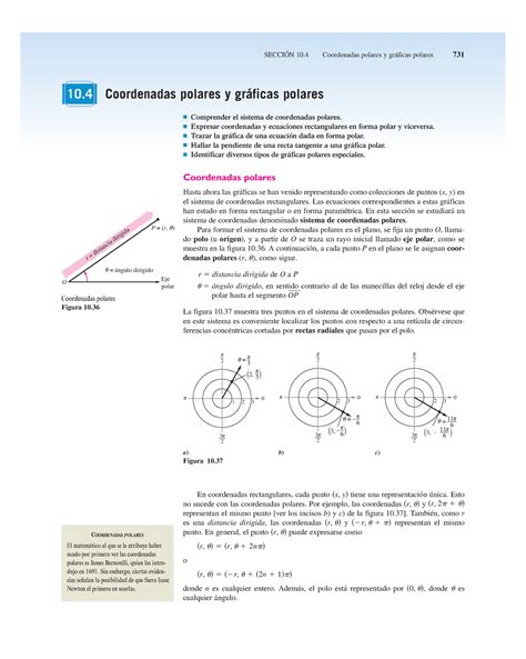 Larson Subtema 2 Ecuaciones Paramétricas Y Coordenadas Polares