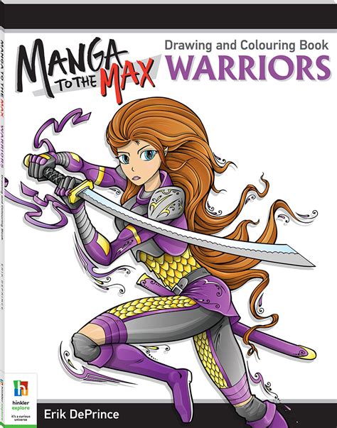 Manga To The Max Drawing And Colouring Book Warriors Drawing Art