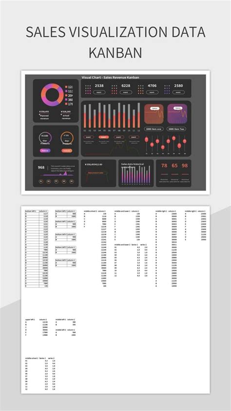 Sales Visualization Data Kanban Excel Template And Google Sheets File