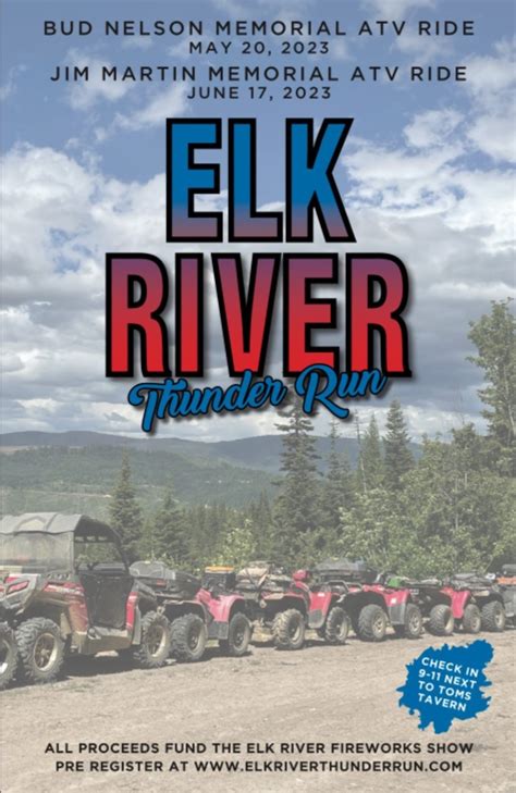 Elk River Thunder Run ATV UTV Motorcycle Fun Run Clearwater County