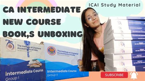 CA Intermediate New CourseBook S Unboxing Group 1 2 ICAI Study