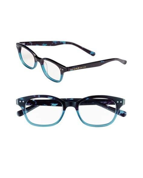 Kate Spade Rebecca 49mm Reading Glasses Sky Blue Tortoise In Blue Lyst