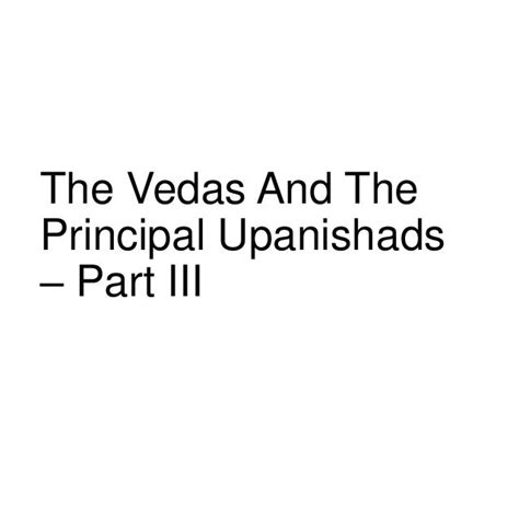 The Vedas And The Principal Upanishads Part Iiipdf