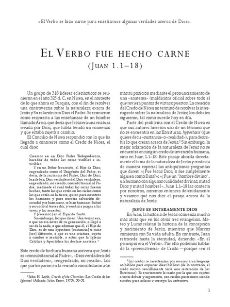 PDF 13 Pasajes Claves De La Biblia El Verbo Fue Hecho Carne