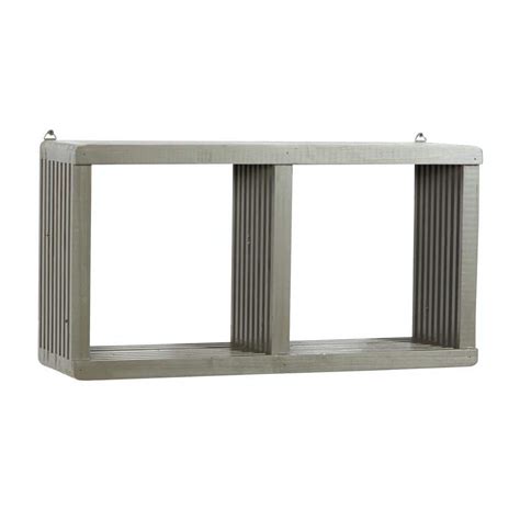 Litton Lane White Wood Contemporary Wall Shelf In X In