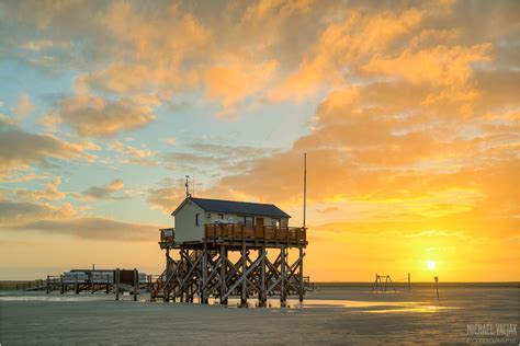 Sankt Peter Ording Sonnenaufgang II Michael Valjak Fotografie Stadt