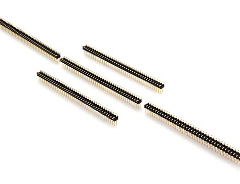 Header 2x40 Pin 2 54 Mm Double Row SMD Pcb Type Upright Male Pin Header