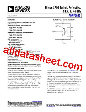 ADRF5025 EVALZ Datasheet PDF Analog Devices