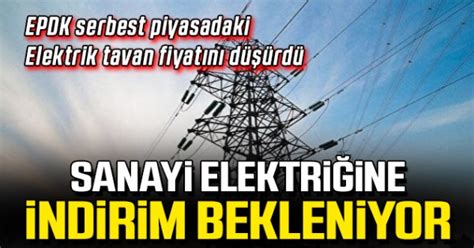 Sanayi Elektri Ine Indirim Bekleniyor