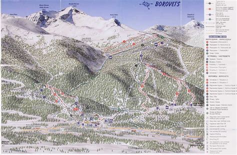 Borovets Ski Area Trail Map