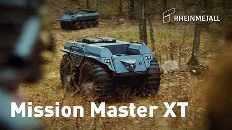 Rheinmetall Unveils Its New Mission Master Xt Autonomous Ugv During A Virtual Event Mission