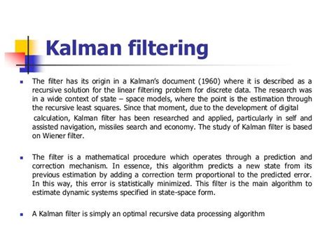 Kalman filter