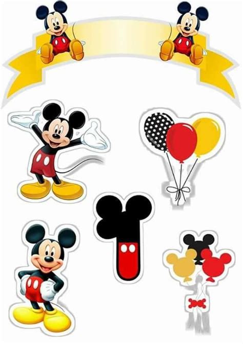 Baby Mickey Bolo Mickey E Minnie Mickey Mouse E Amigos Cupcakes