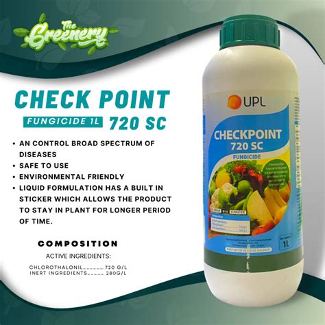 CHECKPOINT 720 SC FUNGICIDE 1L Lazada PH