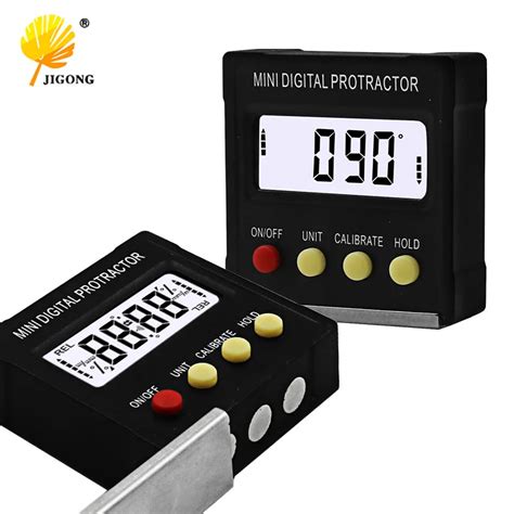 360 Degree Mini Digital Protractor Inclinometer Electronic Level Box Magnetic Base Measuring