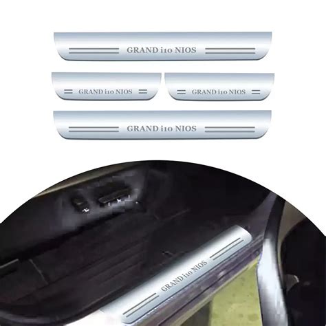 Buy Sca Stainless Steel Door Sill Plate For Hyundai Grand I Nios