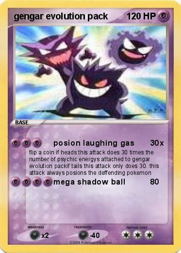 Pokémon Gengar Evolution Pack Posion Laughing Gas My Pokemon Card