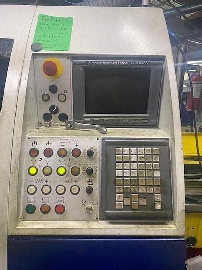 Used USED SWISS TYPE CNC AUTOMATIC LATHE MANUF TORNOS BECHLER MODEL