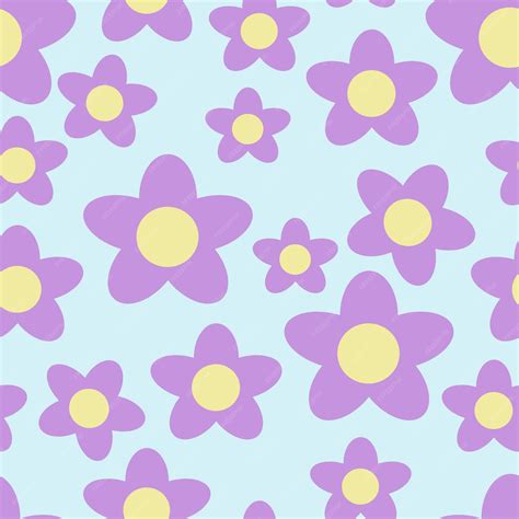 Premium Vector Groovy Flower Patterns Y2k Style Abstract Square