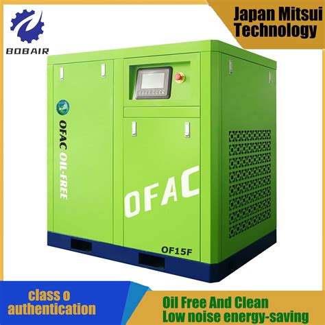 Heavy Duty 90kw 110kw Oil Free Compressor Electromagnetic Air