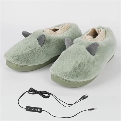 Chauffe Pieds En Peluche Chauffant USB Pour Femmes TRAHOO