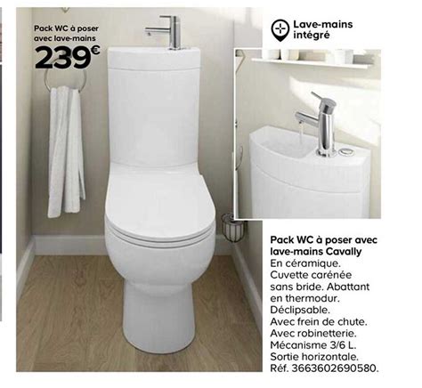 Offre Pack Wc Poser Cavally Chez Castorama