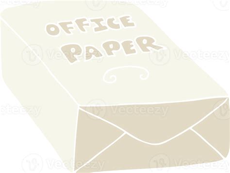 Flat Color Illustration Of Office Paper 45297046 Png