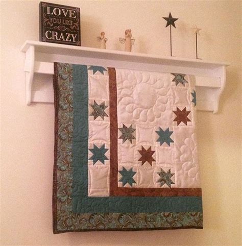 Wall Hanging Quilt Rack Tapestry Display Shelf With Quilt Rod Etsy