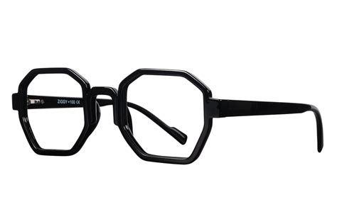 Ziggy Solid Black Reading Glasses New Populär Åter I Lager