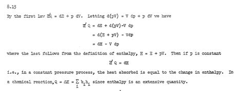 Thermodynamics Does Standard Enthalpy Of Reaction Assume A Constant