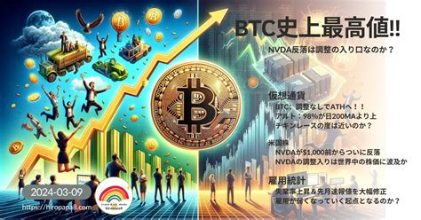 Btcが史上最高値更新 2024 03 09