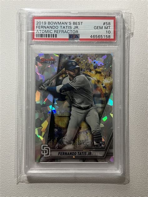 Fernando Tatis Jr 2019 Bowman S Best 58 Atomic Refractor PSA 10 Price