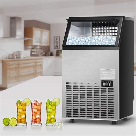 Commercial Ice Maker Machine Portable Freestanding Built In Stainless