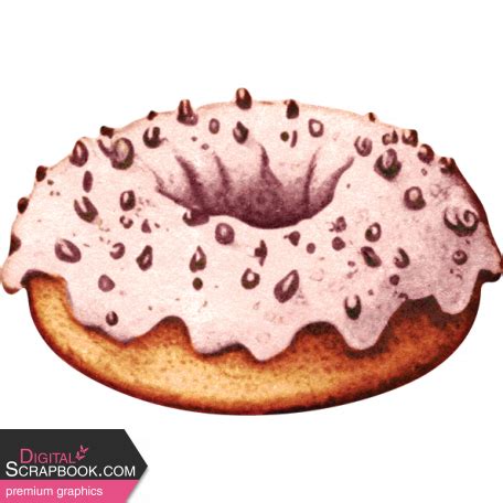 Coffee And Donuts Element Vintage Donut Sticker Graphic By Jessica